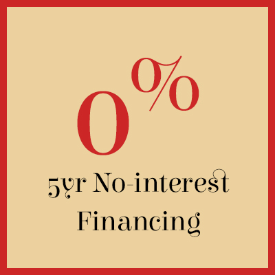 5-Year Interest-Free Financing*