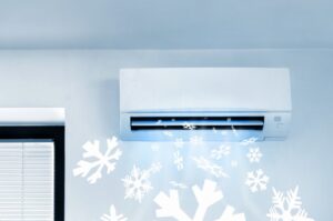 ductless-mini-split-blowing-cool-air
