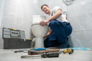 plumbing-contractor-installing-toilet